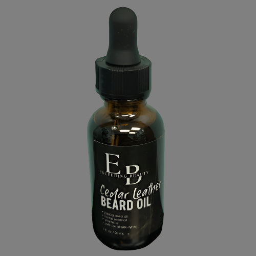 Men's Cedar Leather Beard Oil - Xceeding Beauty