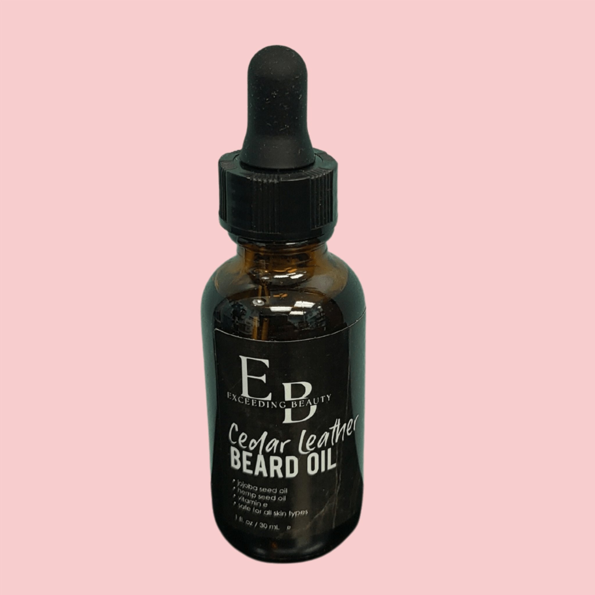 Men's Cedar Leather Beard Oil - Xceeding Beauty